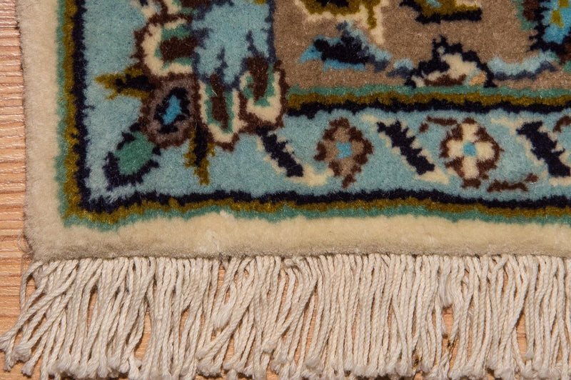 Alfombra persa - Keshan - 125 x 79 cm - beige