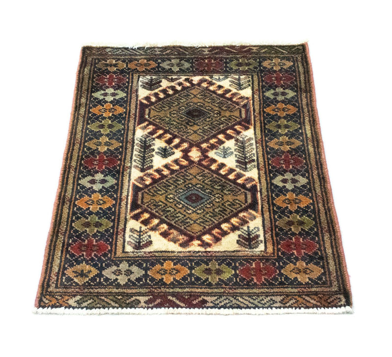 Alfombra Turkaman - 86 x 60 cm - beige