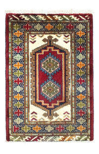 Alfombra Turkaman - 87 x 60 cm - rojo