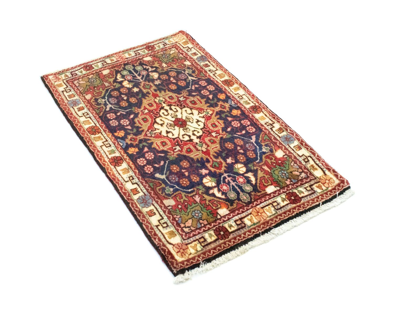 Alfombra persa - Nómada - 100 x 60 cm - azul