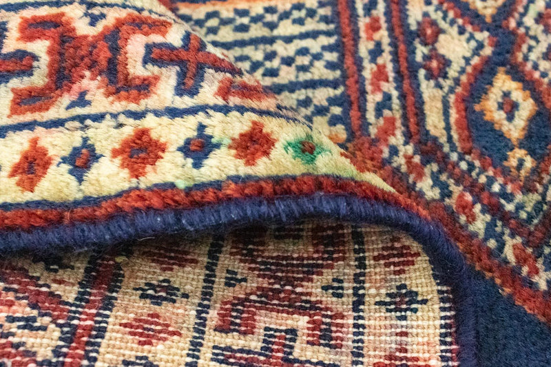 Alfombra Turkaman - 83 x 63 cm - azul