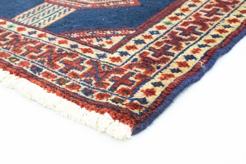 Alfombra Turkaman - 83 x 63 cm - azul