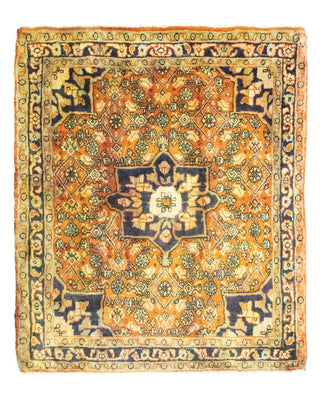 Alfombra persa - Bidjar - 85 x 75 cm - naranja