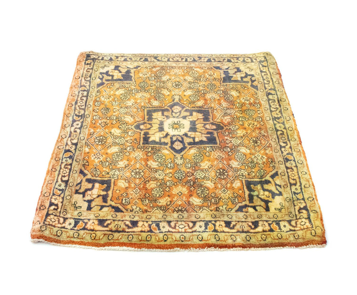 Alfombra persa - Bidjar - 85 x 75 cm - naranja