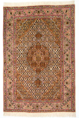 Alfombra Persa - Tabriz - Real - 125 x 83 cm - marrón