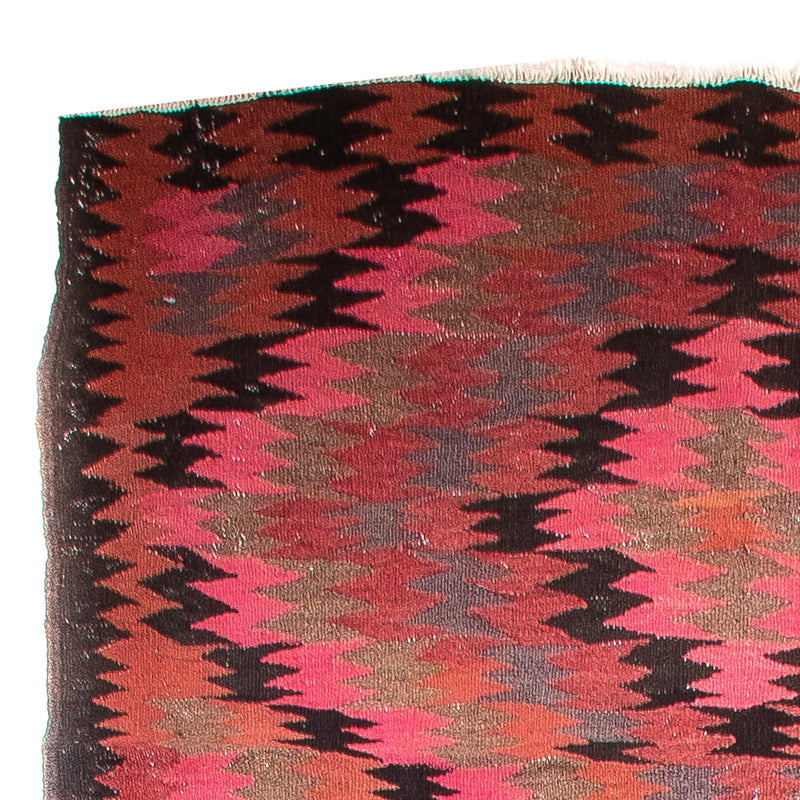 Alfombra de pasillo Alfombra Kelim - Antigua - 420 x 130 cm - multicolor