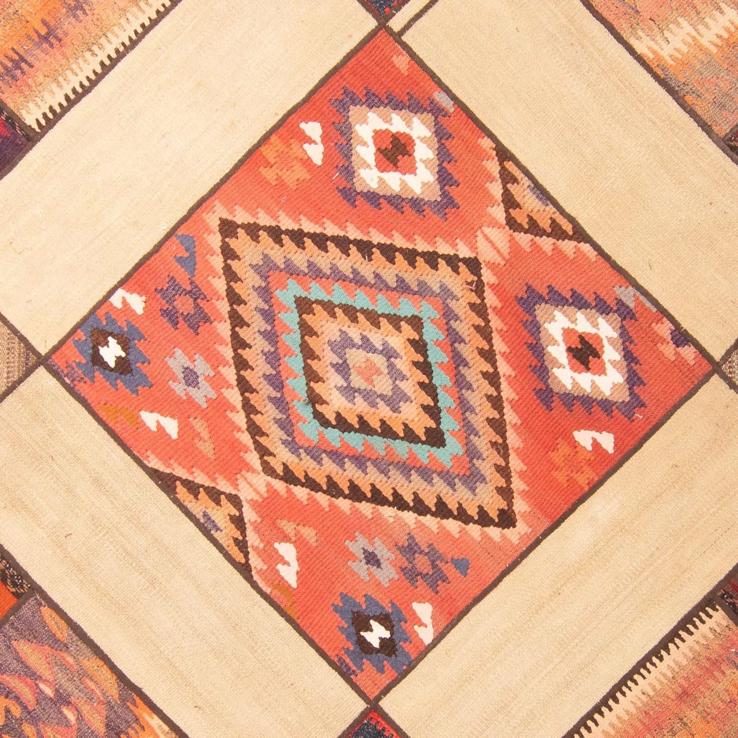 Alfombra de patchwork - 230 x 160 cm - multicolor