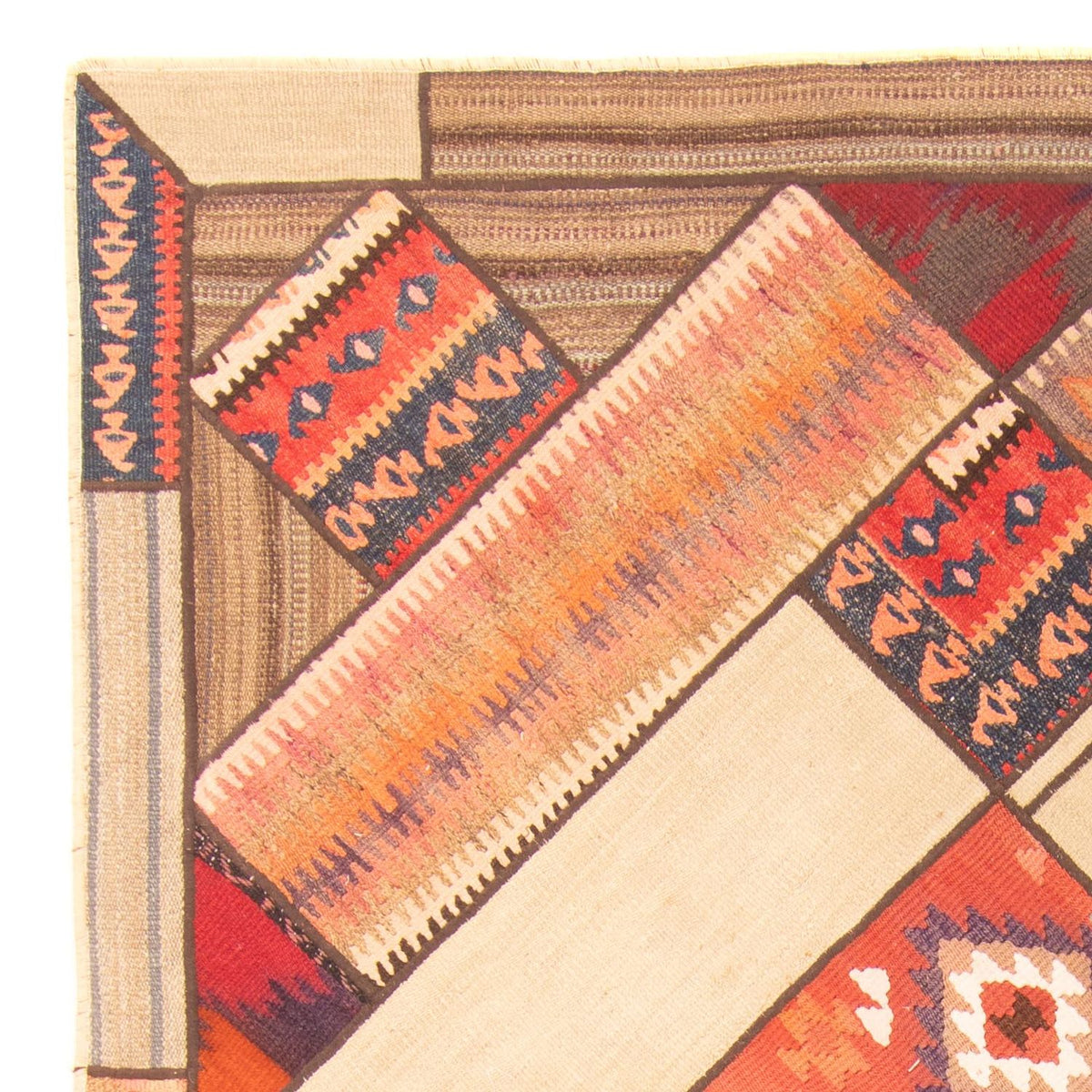 Alfombra de patchwork 160x230cm - Perserteppich Wollteppich