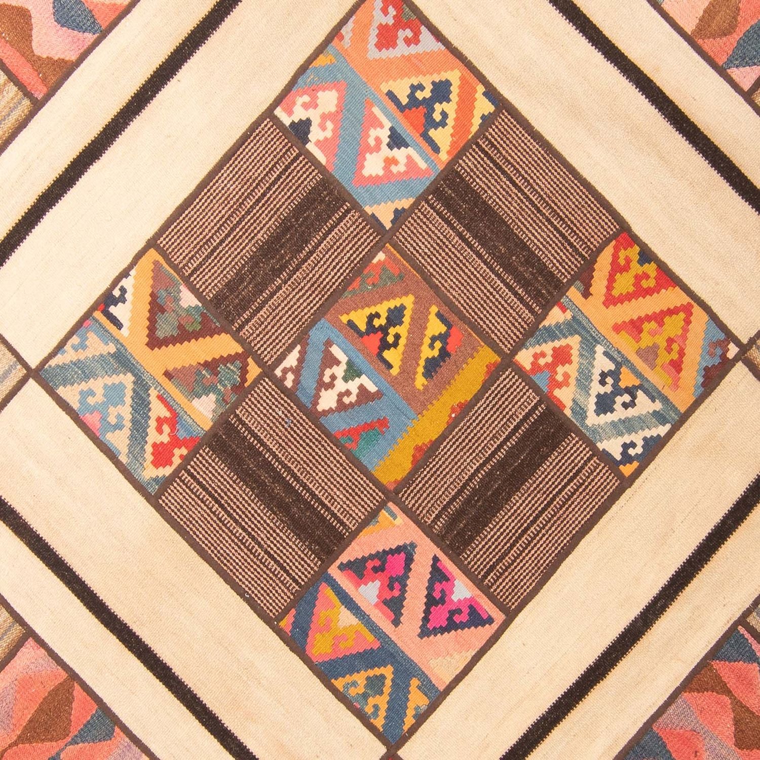Alfombra de patchwork - 230 x 160 cm - multicolor