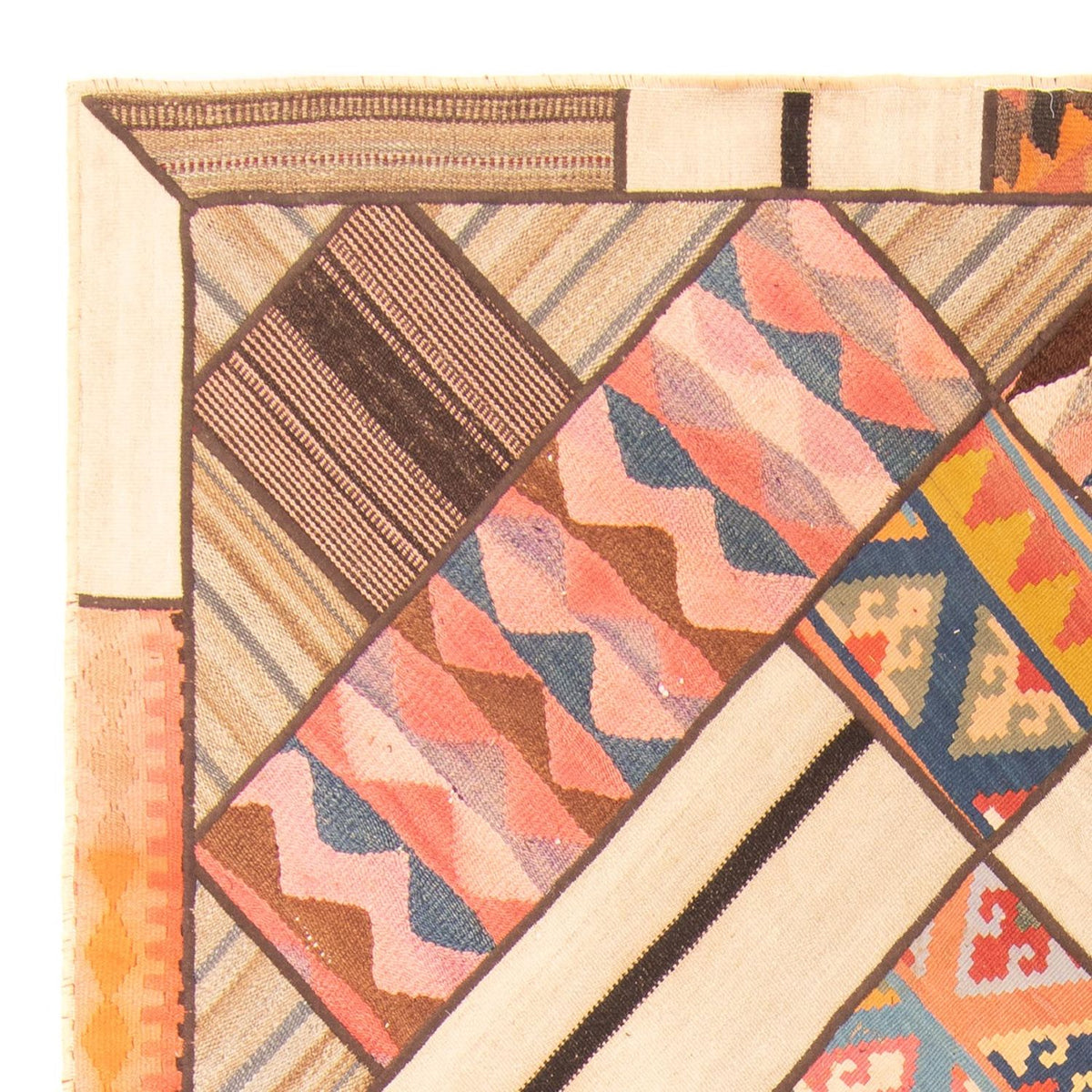 Alfombra de patchwork 160x230cm - Perserteppich Wollteppich