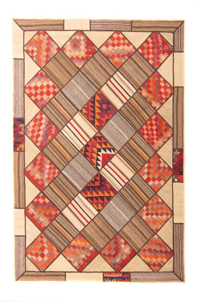 Alfombra de patchwork 160x230cm - Perserteppich Wollteppich