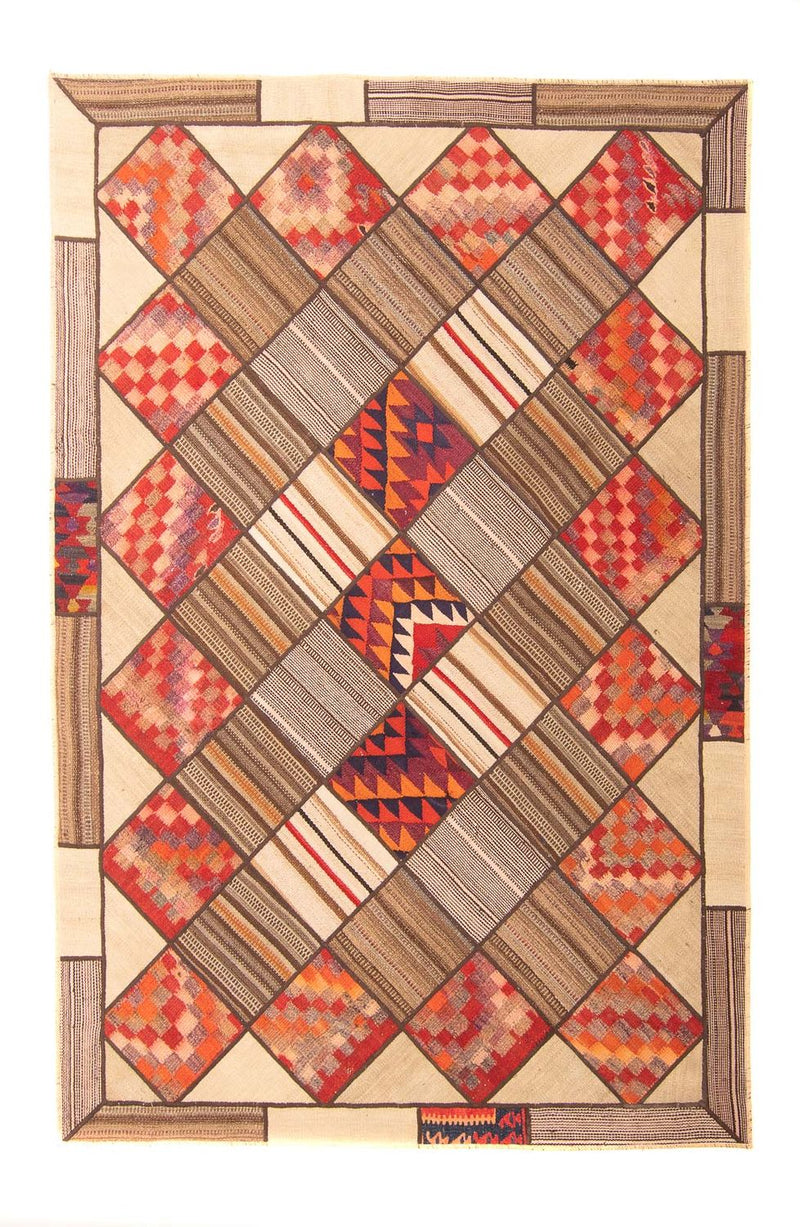 Alfombra de patchwork - 230 x 160 cm - multicolor