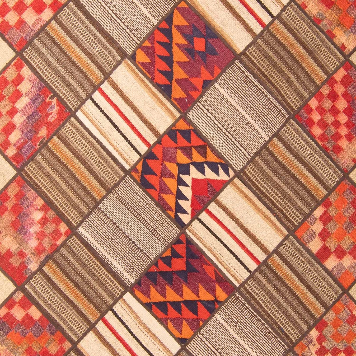 Alfombra de patchwork - 230 x 160 cm - multicolor