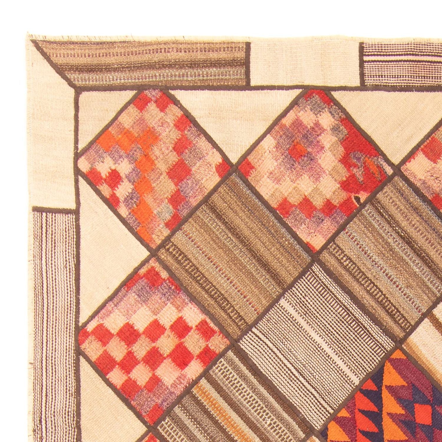 Alfombra de patchwork - 230 x 160 cm - multicolor