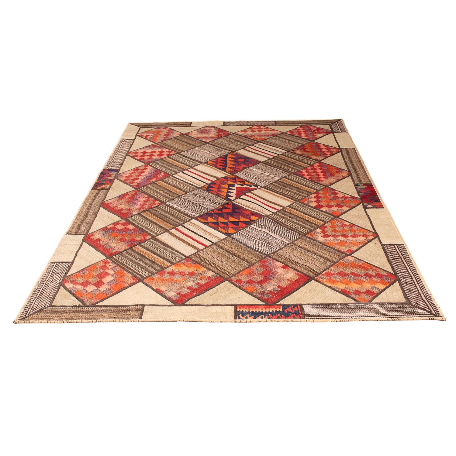 Alfombra de patchwork - 230 x 160 cm - multicolor