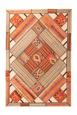 Alfombra de patchwork - 230 x 160 cm - multicolor