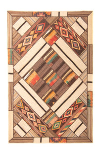 Alfombra de patchwork - 230 x 160 cm - multicolor