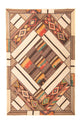 Alfombra de patchwork 230x160cm - Perserteppich Wollteppich