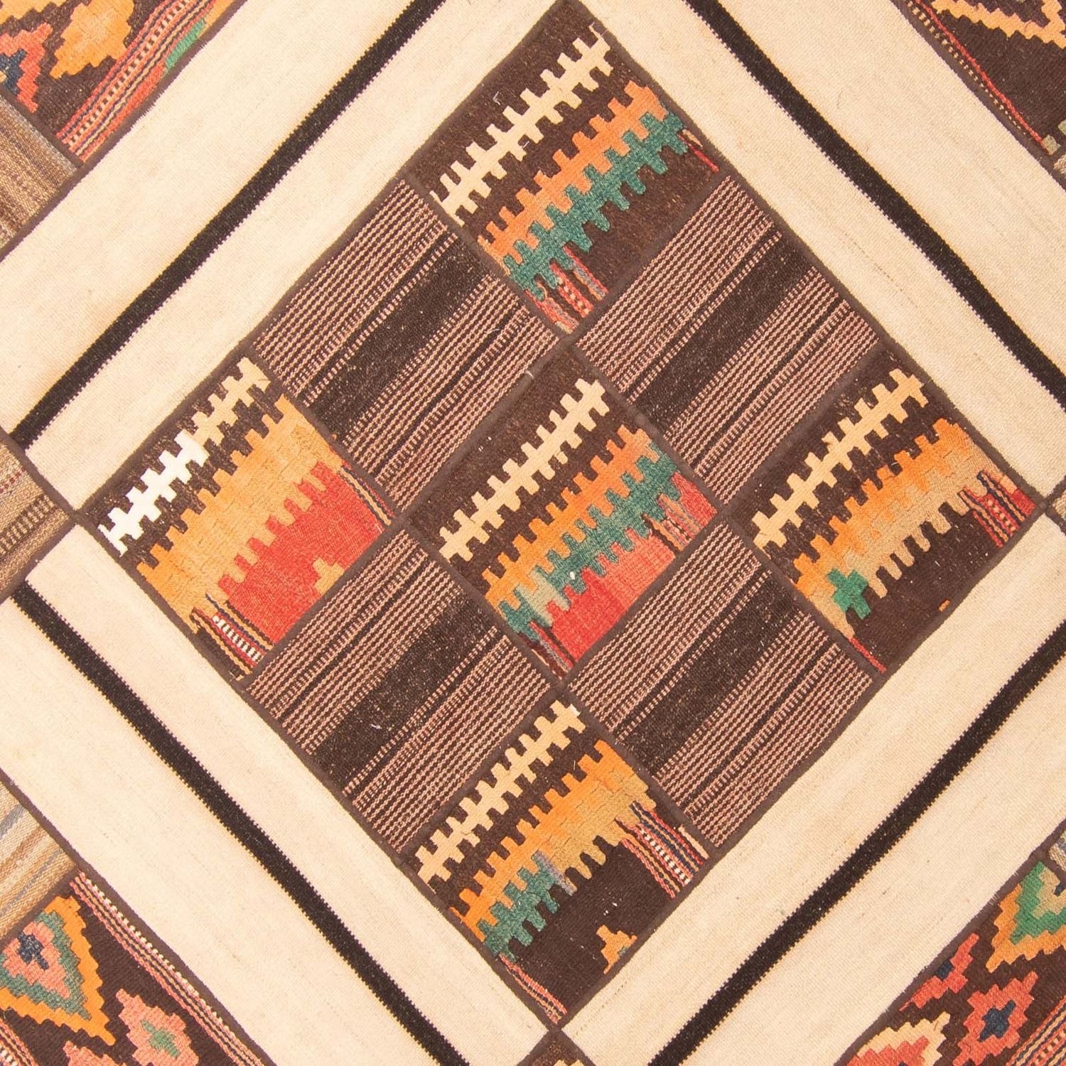 Alfombra de patchwork - 230 x 160 cm - multicolor