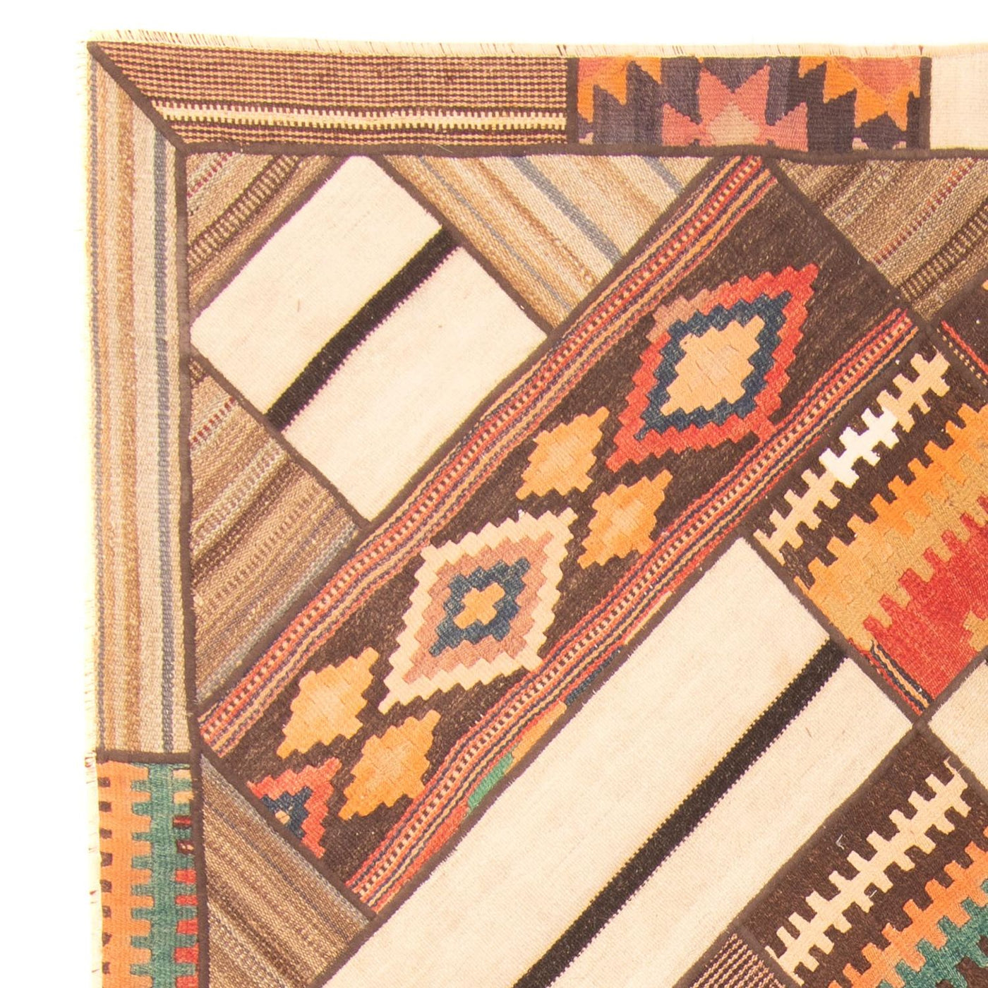 Alfombra de patchwork 230x160cm - Perserteppich Wollteppich
