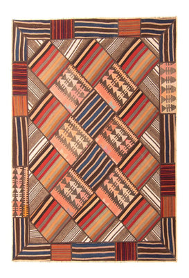 Alfombra de patchwork - 200 x 150 cm - multicolor