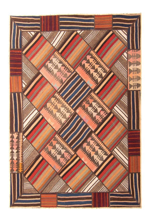 Alfombra de patchwork - 200 x 150 cm - multicolor