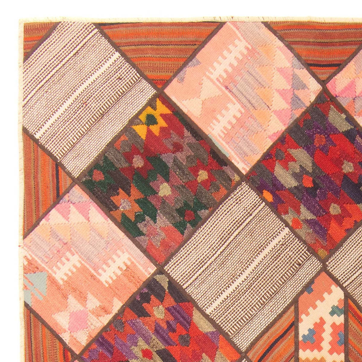 Alfombra de patchwork 150x200cm - Perserteppich Wollteppich