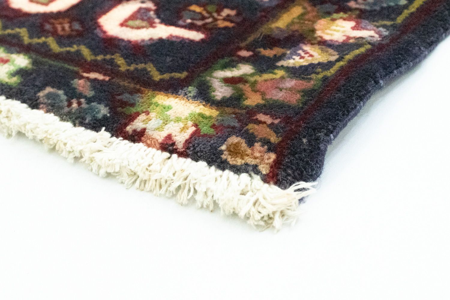 Alfombra Turkaman - 86 x 70 cm - azul oscuro