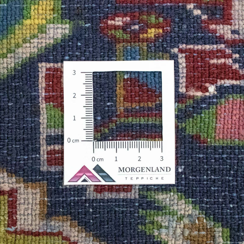 Alfombra Turkaman - 86 x 70 cm - azul oscuro