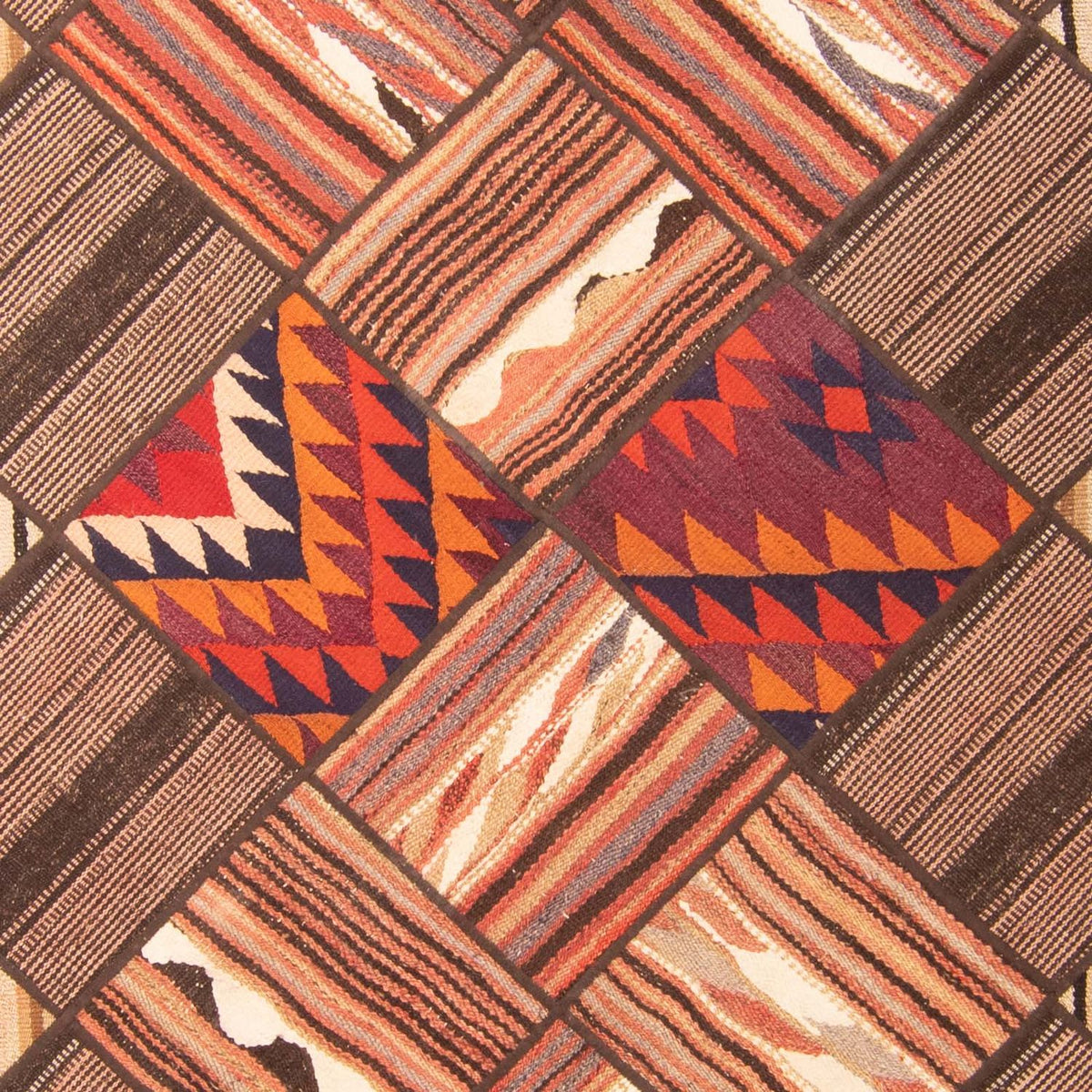 Alfombra de patchwork - 200 x 150 cm - multicolor