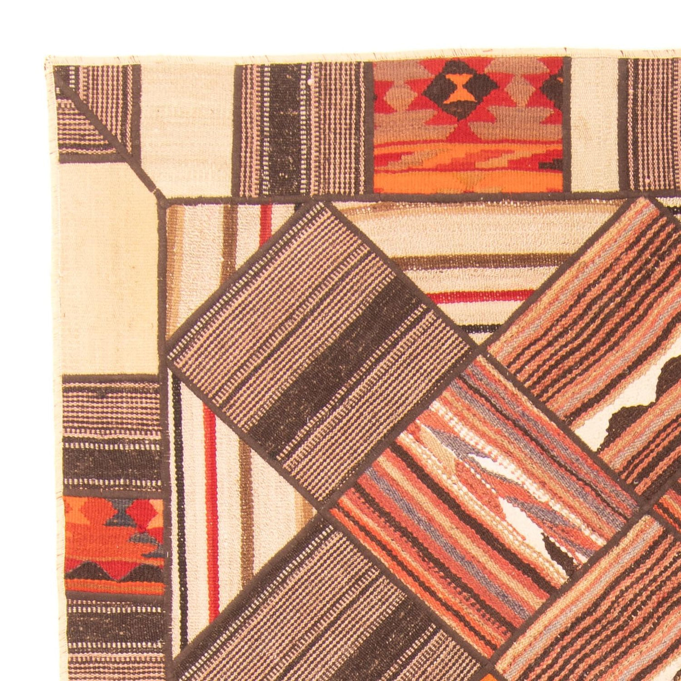 Alfombra de patchwork 200x150cm - Perserteppich Wollteppich