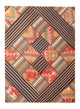 Alfombra de patchwork 200x150cm - Perserteppich Wollteppich