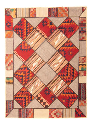 Alfombra de patchwork - 200 x 150 cm - multicolor