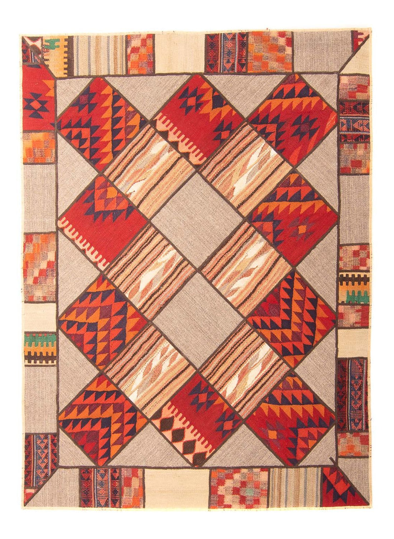 Alfombra de patchwork - 200 x 150 cm - multicolor