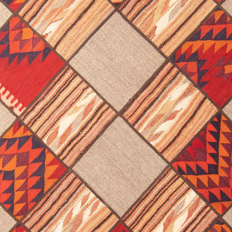 Alfombra de patchwork - 200 x 150 cm - multicolor