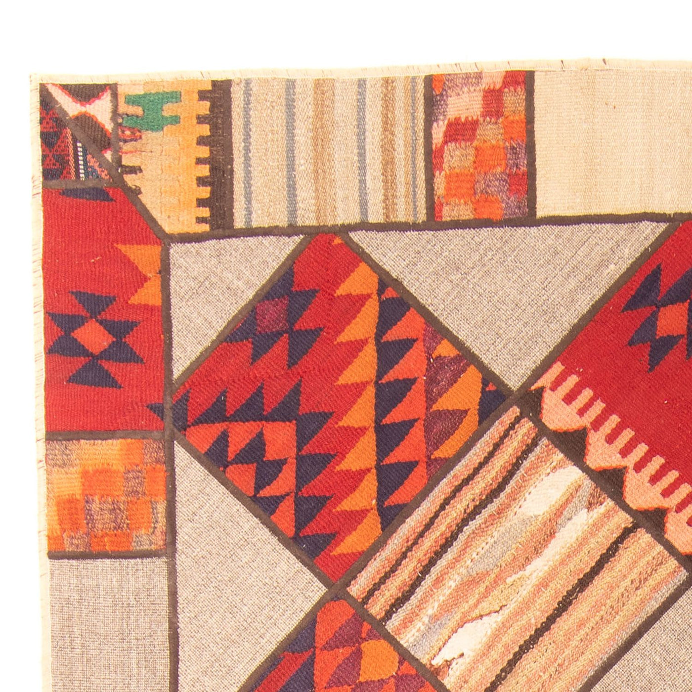 Alfombra de patchwork 200x150cm - Perserteppich Wollteppich