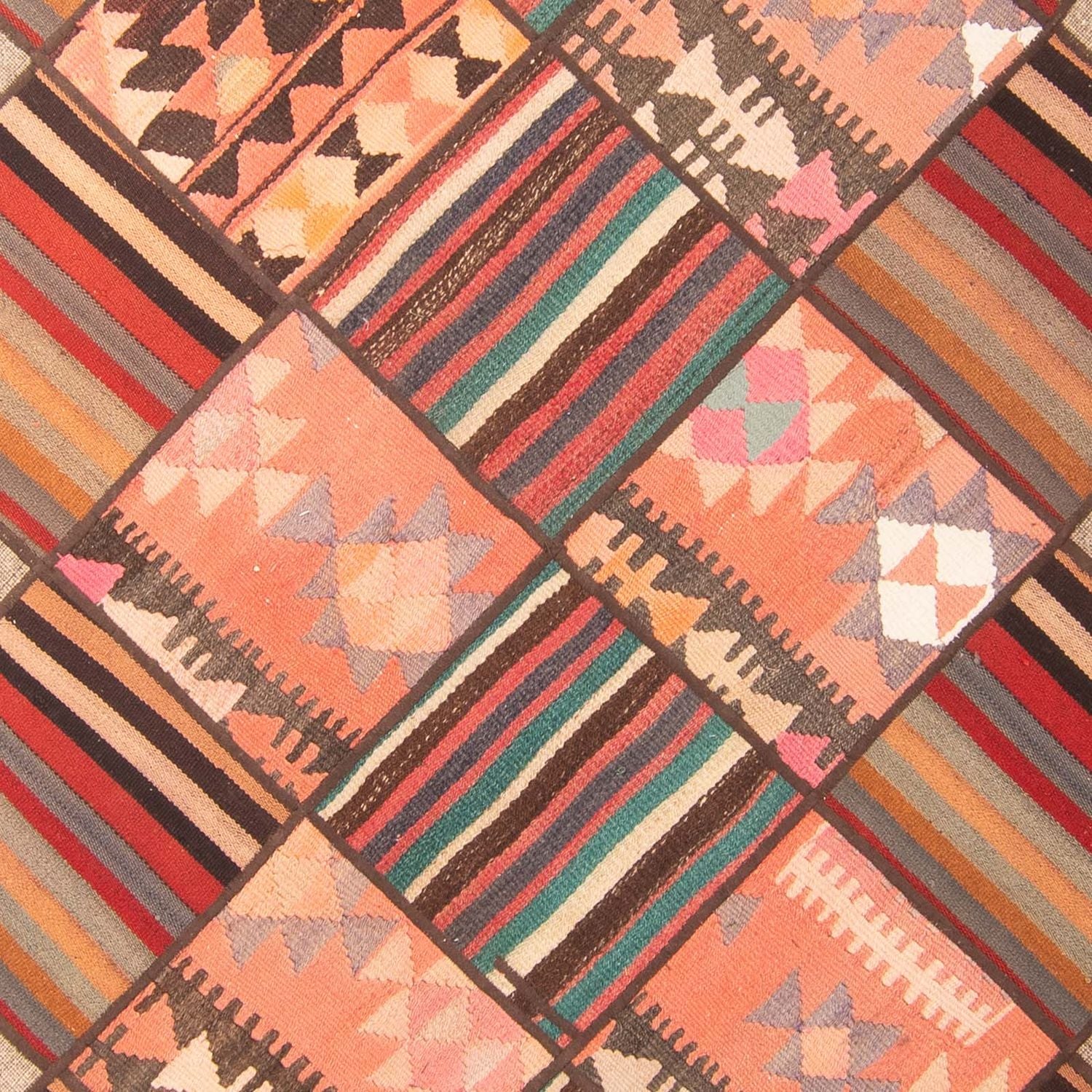 Alfombra de patchwork - 200 x 150 cm - multicolor
