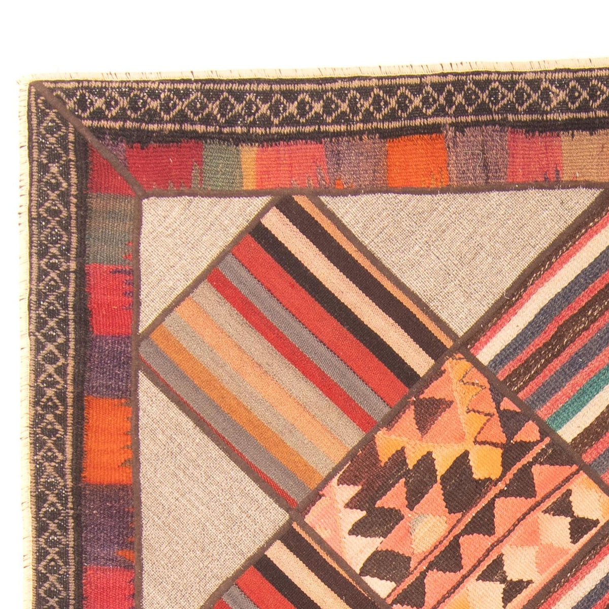 Alfombra de patchwork 150x200cm - Perserteppich Wollteppich