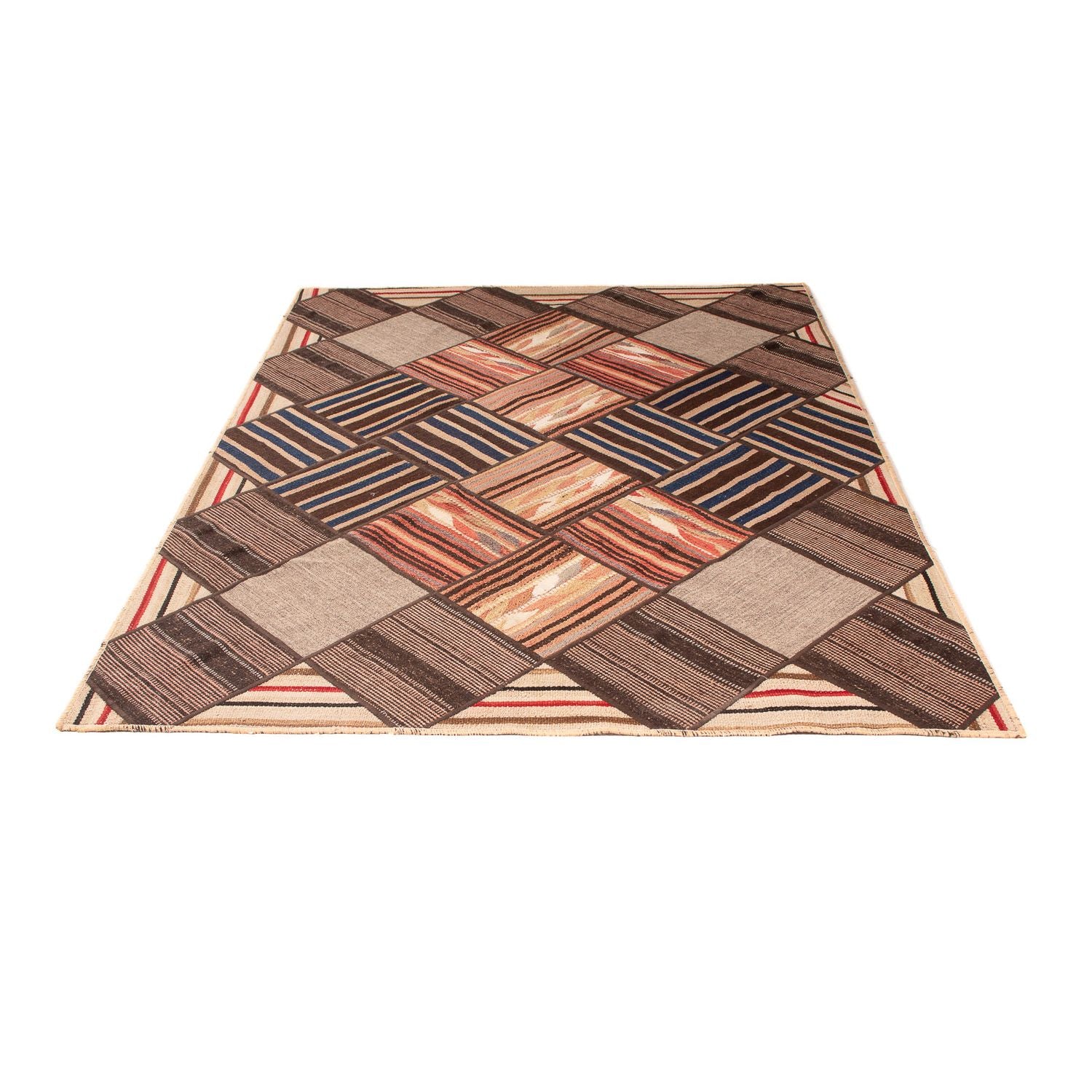 Alfombra de patchwork - 200 x 150 cm - multicolor