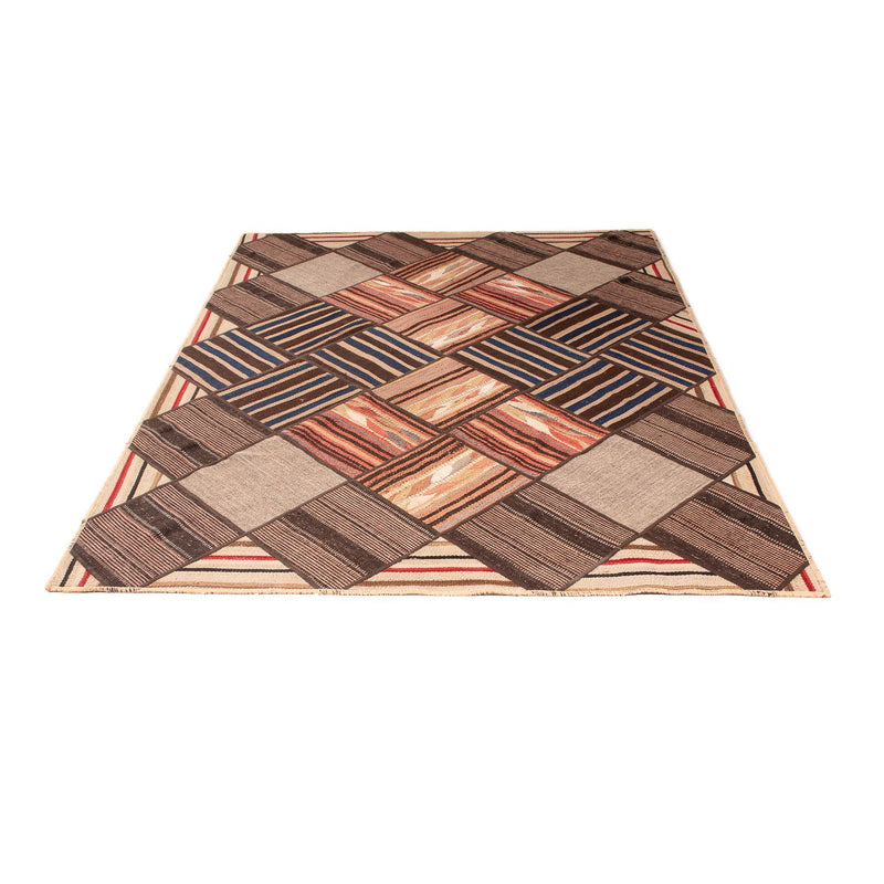 Alfombra de patchwork - 200 x 150 cm - multicolor