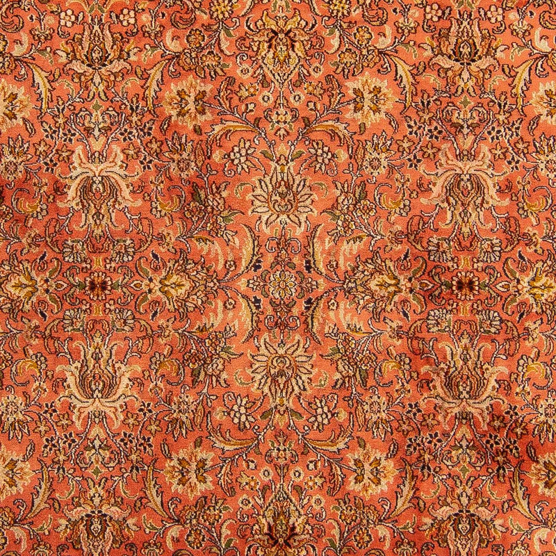 Alfombra de seda - Seda de Cachemira - 276 x 187 cm - óxido
