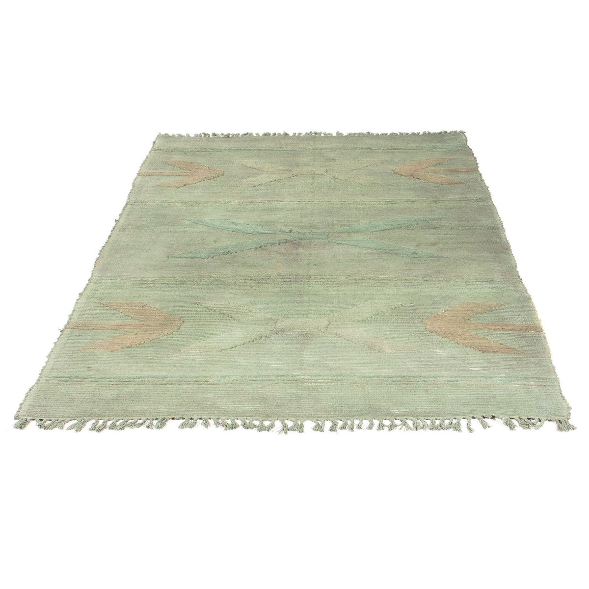 Alfombra Kelim - Tendencia - 208 x 130 cm - verde