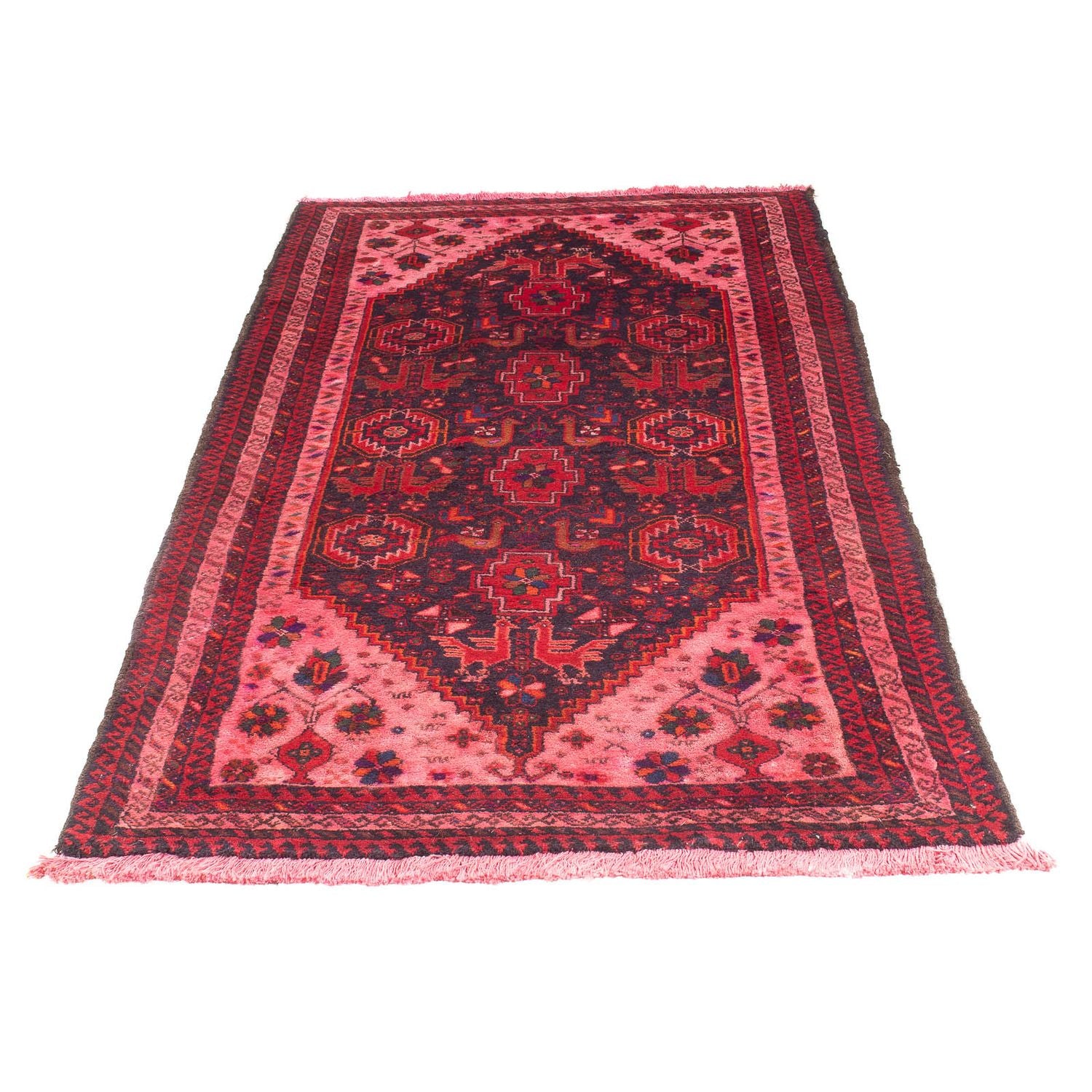Alfombra Belutsch - 197 x 100 cm - rojo claro