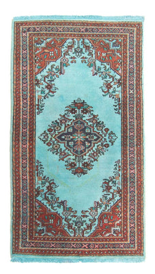 Alfombra oriental - Indus - 180 x 97 cm - azul claro