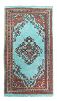 Alfombra oriental - Indus - 180 x 97 cm - azul claro