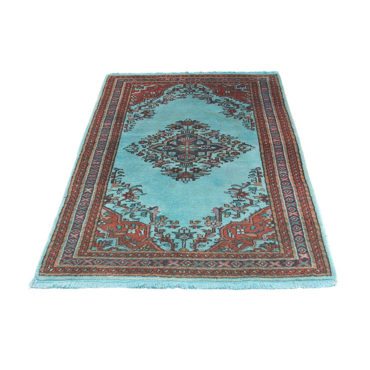 Alfombra oriental - Indus - 180 x 97 cm - azul claro