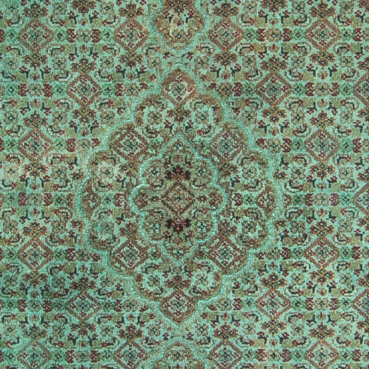 Alfombra de pasillo Alfombra oriental - Tabriz - 305 x 84 cm - verde
