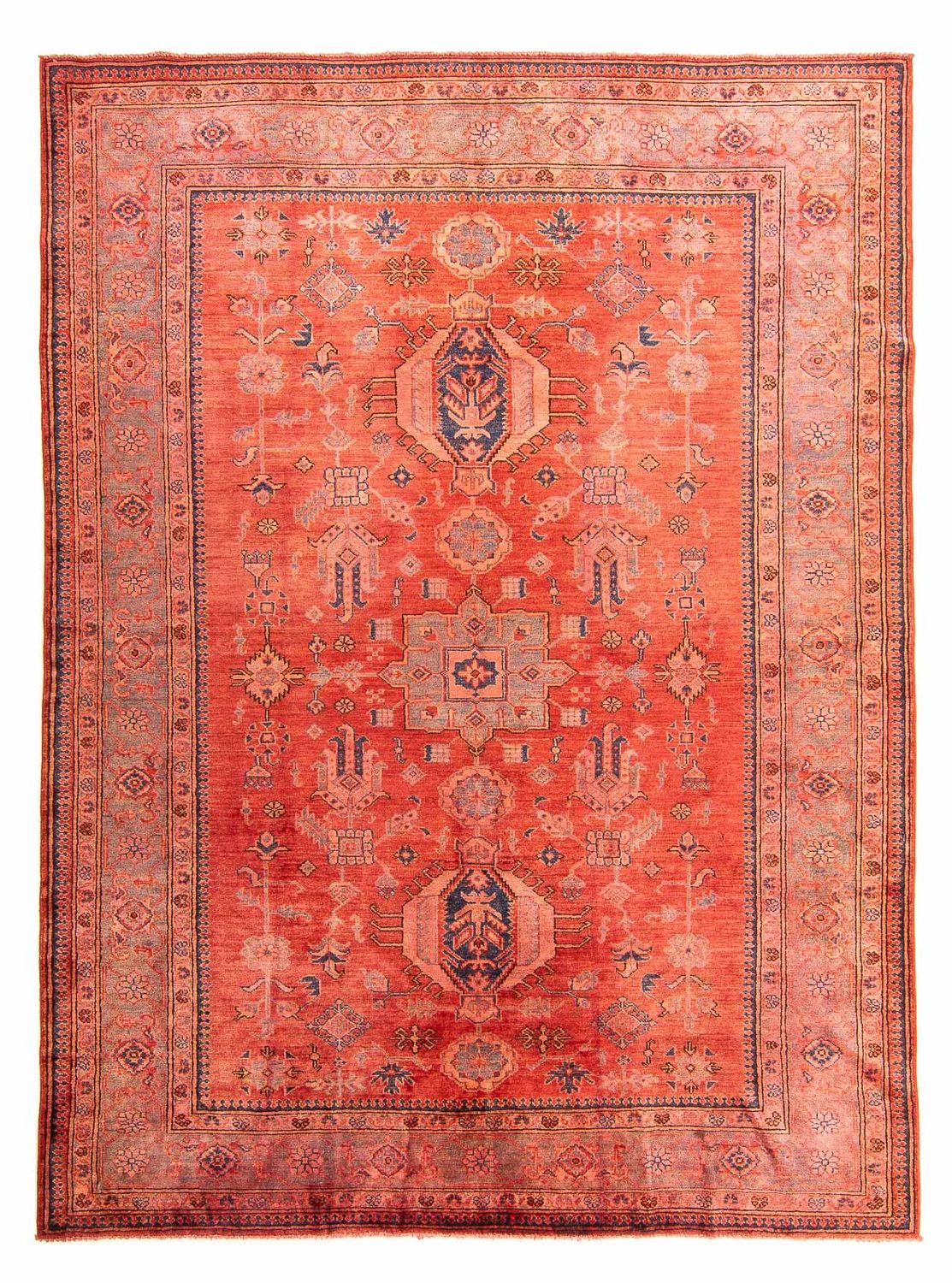 Alfombra Ziegler - Kazak - 244 x 183 cm - rojo claro