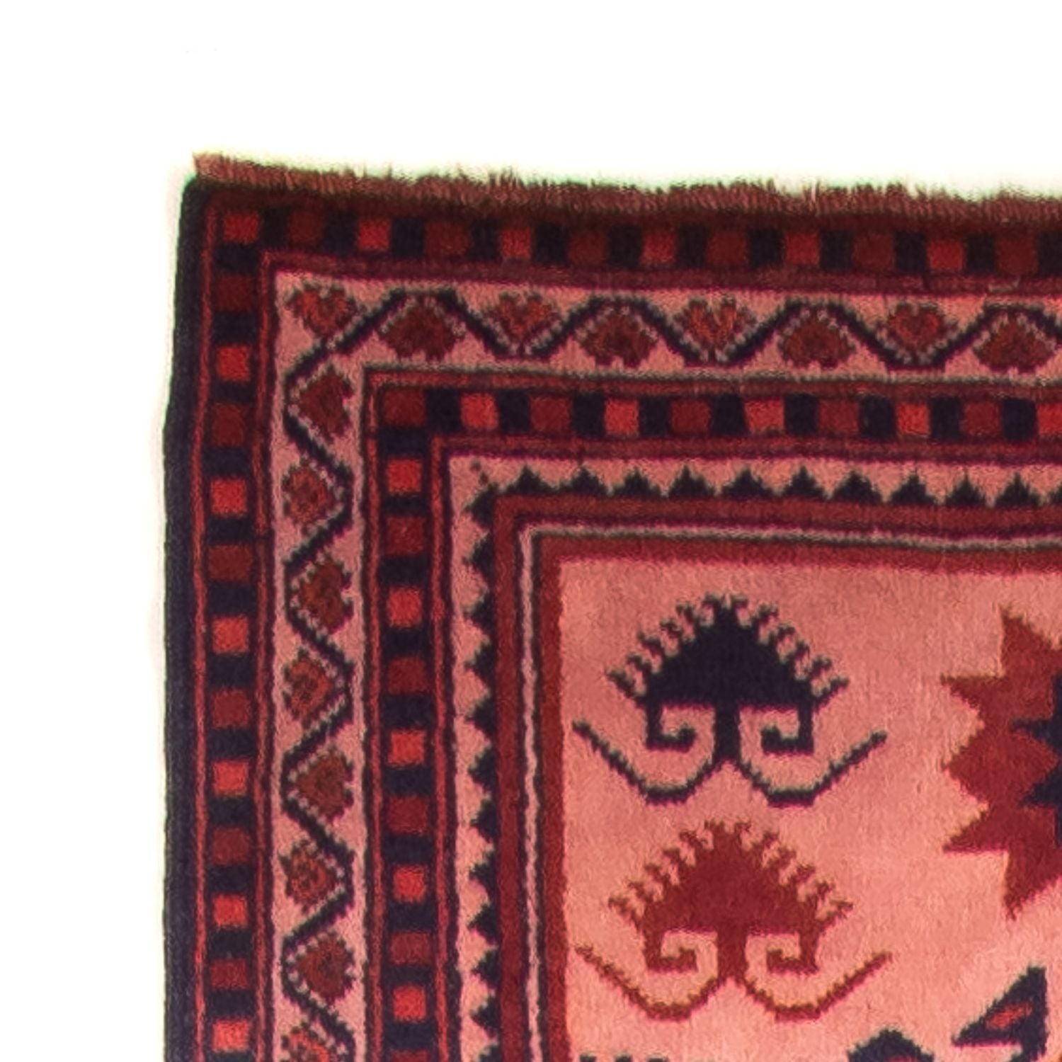 Alfombra de pasillo Alfombra Kelim - Oriental - 400 x 75 cm - rojo claro