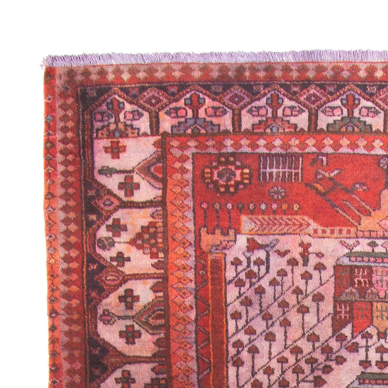 Alfombra persa - Nómada - 285 x 150 cm - rojo claro